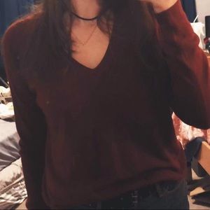 Maroon Soft Fall Sweater